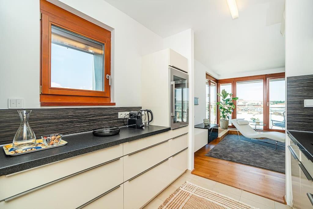 Shiny Rooftop With Free Garage Apartamento Praga